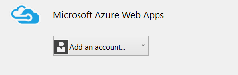 Add Account to Visual Studio