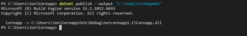 dotnet publish