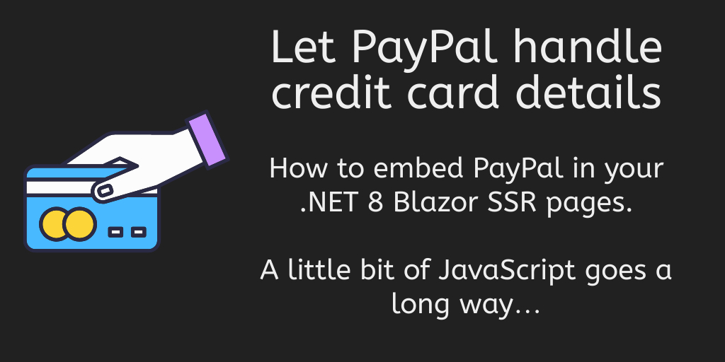 The quickest way to integrate PayPal checkout with Blazor SSR in .NET 8