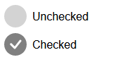 two checkboxes, one checked, one left unchecked
