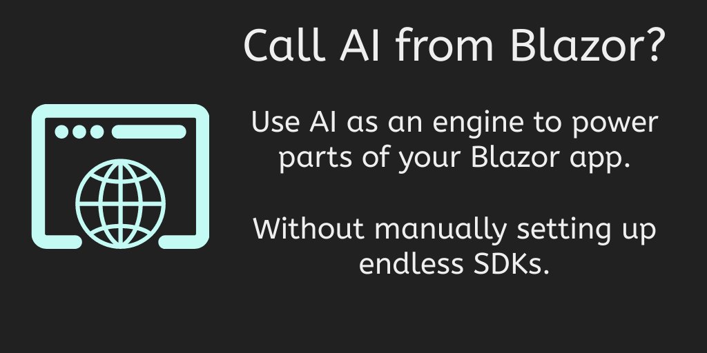Beyond chat - a quick way to bring AI to your Blazor Web App